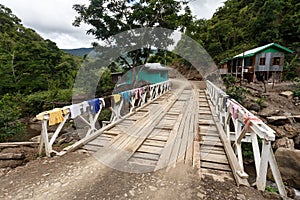 Bridge in Chin State, Myanmar