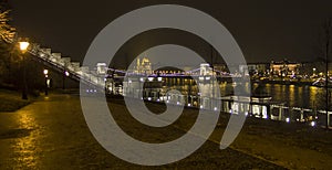 Bridge in the City night