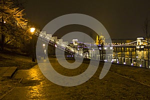 Bridge in the City night