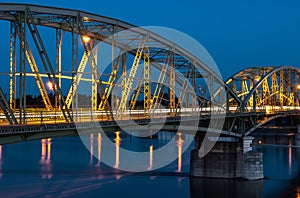 Bridge connecting two countries, Slovakia and Hungaria