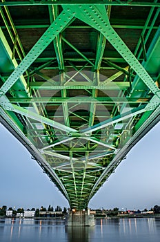 Bridge connecting two countries, Slovakia and Hungaria