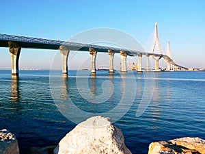 Bridge of the Constitution, called La Pepa, in the bay of CÃ¡diz