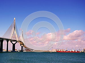 Bridge of the Constitution, called La Pepa, in the bay of CÃ¡diz, Andalusia. Spain