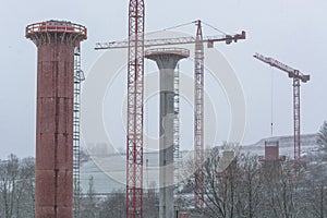 Bridge construction site in NRW in Bestwig.