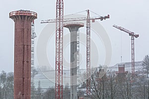Bridge construction site in NRW in Bestwig.