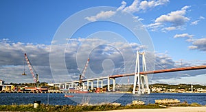 Bridge and Cranes, Figueira da Foz photo