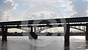 Novosibirsk bridges photo