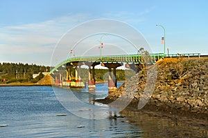 The bridge and crossing point to Canada