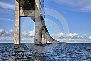 The bridge between Denmark and Sweden