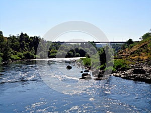 A bridge in the distance