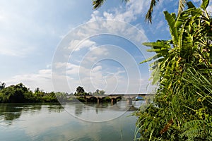 Bridge on Don Khon Laos