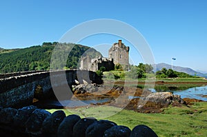 Bridge Eilean Donan Castle in Scotland