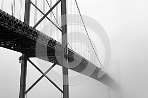 Bridge in fog