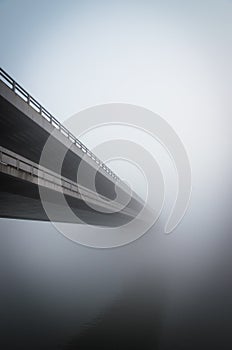 Bridge in fog photo