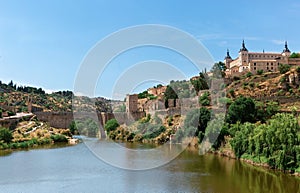 Bridge and fortress of Alcazar Toledo