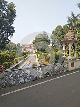 A bridge in the garden..