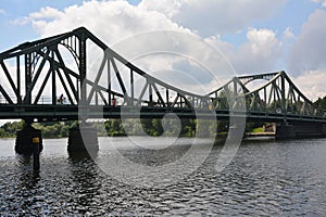 The bridge Glienicke in Berlin, also called the bridge od spies
