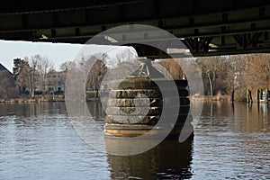 Bridge Glienicker Bruecke over the River Havel, Berlin / Potsdam