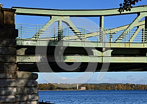 Bridge Glienicker Bruecke over the River Havel, Berlin / Potsdam