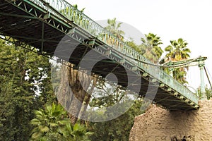 Bridge by Gustave Eiffel in Giza zoo in Cairo