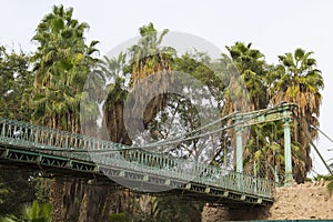 Bridge by Gustave Eiffel in Giza zoo in Cairo