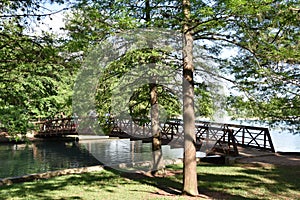 Bridge at Hermann Park in Houston, Texas