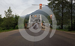 Bridge on the Highway 1 in Revelstoke, British Columbia, Canada