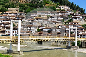 Bridge and Historical Town of Berat, Albania photo