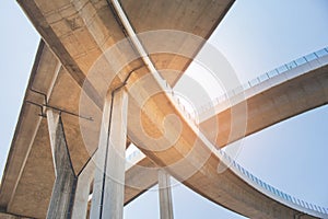 Bridge of Industrial Rings or Bhumibol Bridge is concrete highway road junction and interchange overpass.