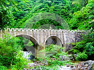 Bridge inside Sword Gates-Ten gate Gorge