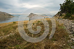 Bridge of the island of Krk photo