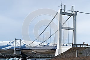 Bridge in Joekulsarlon Bay