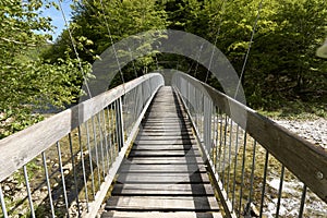 Bridge in Kalkalpen National Park, Oberosterreich, Austria photo