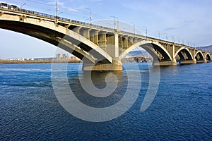 Bridge in Krasnoyarsk photo