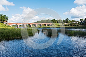 Bridge in Kuldiga, Latvia.