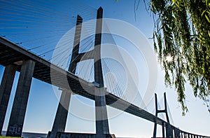 Bridge landmark in lisbon portugal