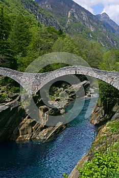 Bridge in Lavertezzo, Verzasca Valley