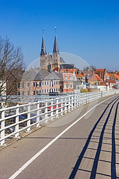 Bridge leading to the Bergkerk church of Deventer