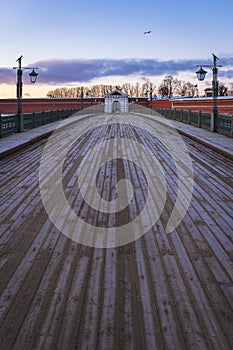 Bridge leading to fortress entrance