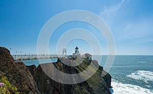 Bridge leading to the lighthouse at Point Bonita Marin County