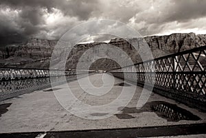 Bridge at Lee`s Ferry Arizona Infrared Sepia Tone