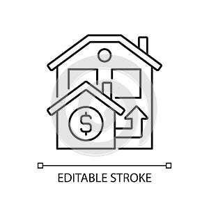 Bridge loan linear icon