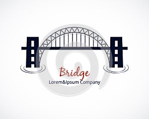 Bridge Logo Graphic Design on White Background