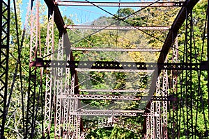 Bridge at Lovers Leap State Park in New Milford, Connecticut