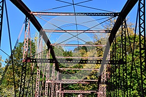 Bridge at Lovers Leap State Park in New Milford, Connecticut