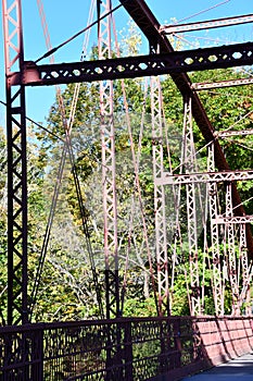 Bridge at Lovers Leap State Park in New Milford, Connecticut