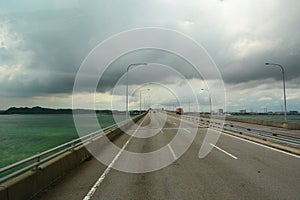 The bridge between Malaysia and Singapore. Gelang Patah - Tuas. Malaysia photo