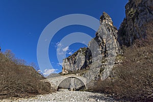Bridge of Misios, Vikos gorge and Pindus Mountains, Zagori, Epiruse