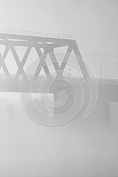 Bridge in the mist, Deventer, The Netherlands
