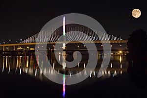 Bridge & moon